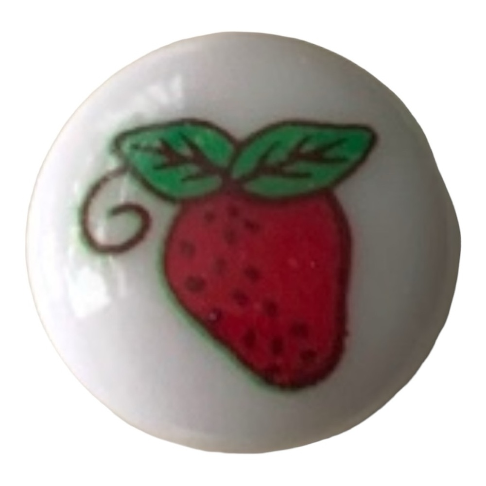 VTG 70s Strawberry Patch Kids Shank Plastic Buttons 3 Sewing Crafts Costume Knit